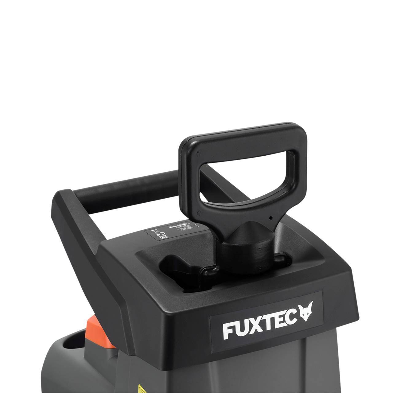 Broyeur de végétaux électrique FUXTEC FX-EGH2800T - 2800W rouleaux silencieux 92 dB, bac toile 60L, coupe branches Ø44mm - Image 8