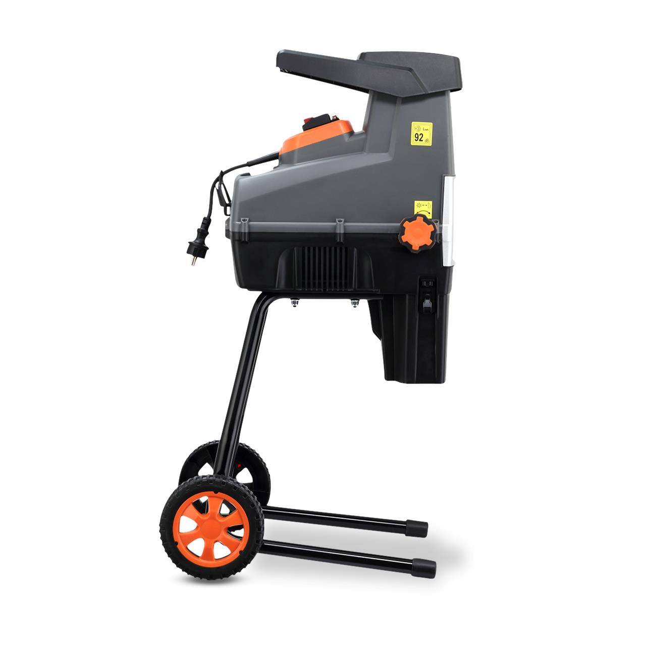 Broyeur de végétaux électrique FUXTEC FX-EGH2800T - 2800W rouleaux silencieux 92 dB, bac toile 60L, coupe branches Ø44mm - Image 3