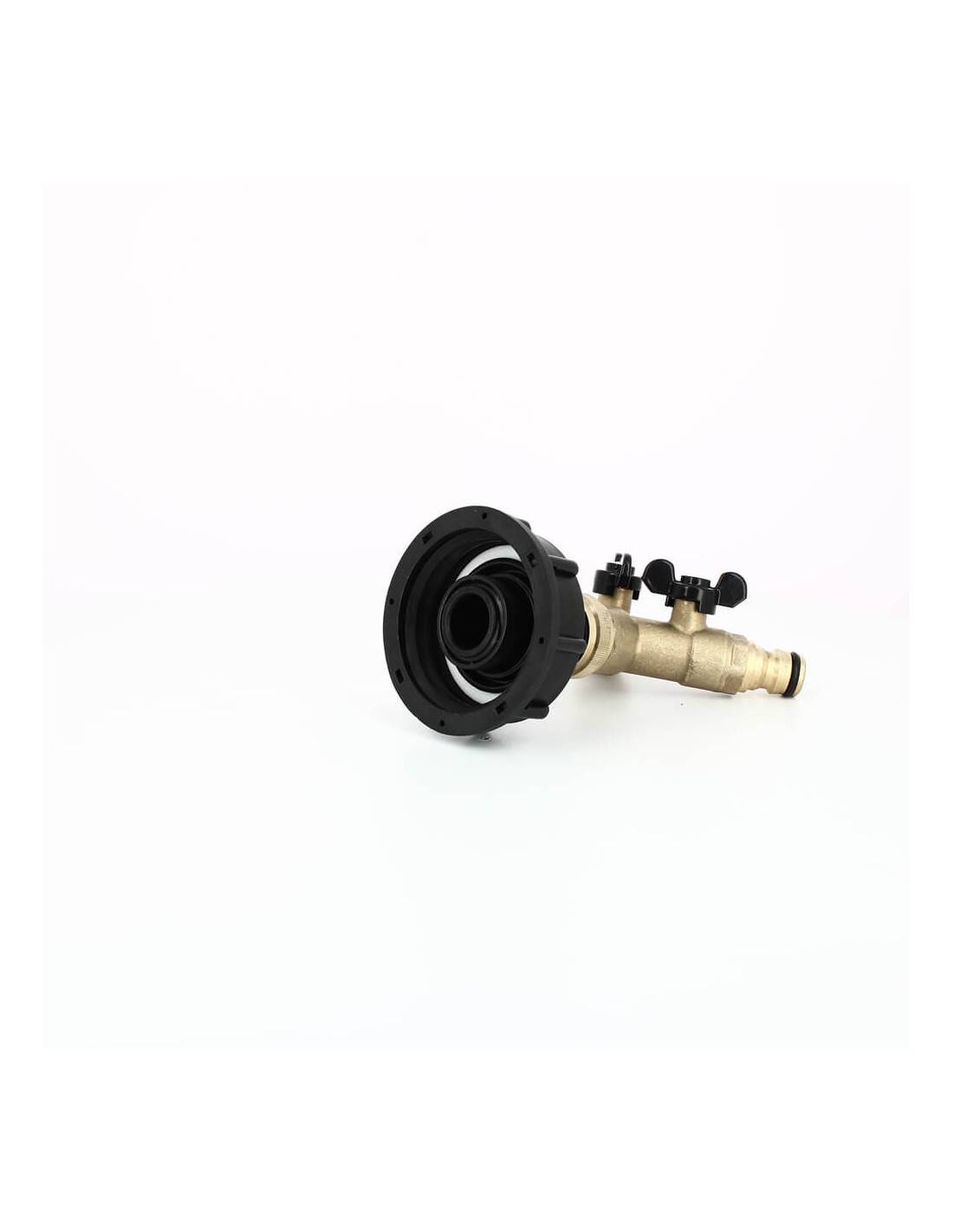 Raccord cuve eau S60X6 - 2 voies 3/4'' laiton - Nez (type Gardena) - Image 5