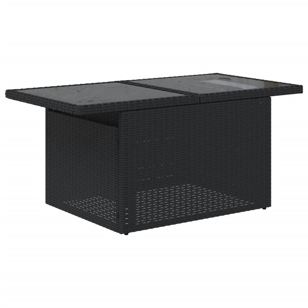 Vidaxl - Salon de jardin 8 pcs avec coussins noir résine tressée vidaXL 3274835 - Image 7