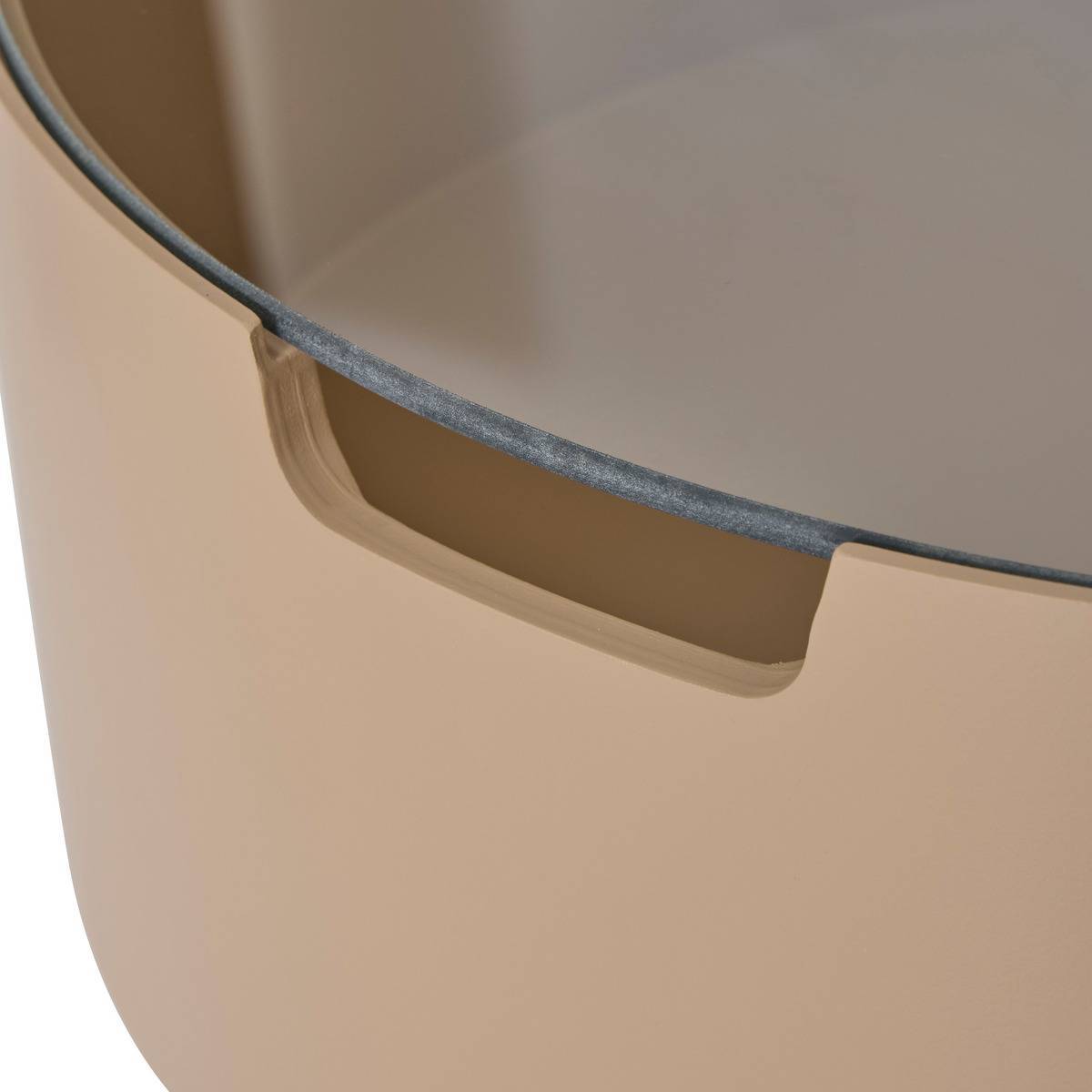 Atmosphera - Table d'appoint avec coffre Karun moccha 45x45x30cm - Atmosphera Créateur d'intérieur - Image 4