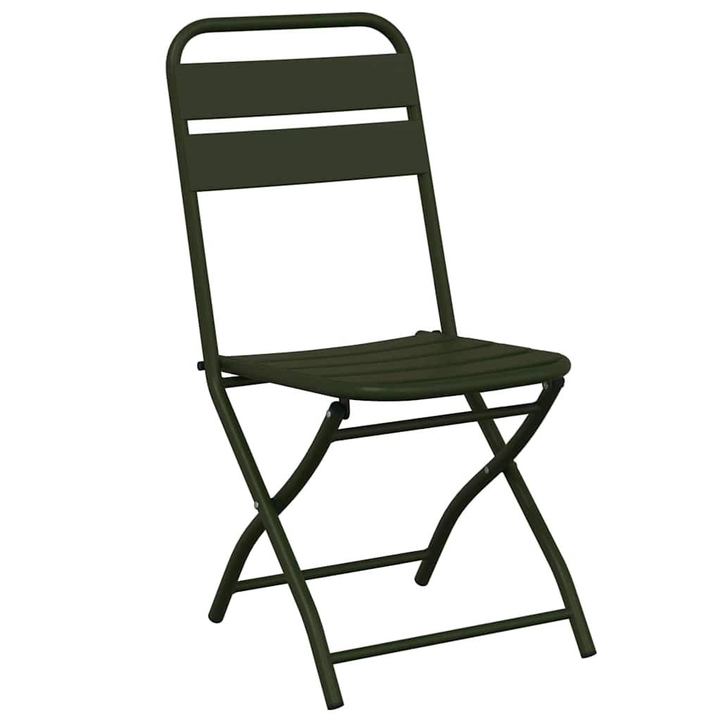 Prolenta Premium - Chaises de jardin acier vert 42 x 52 x 82 cm - Prolenta premium p375.5 - Image 4