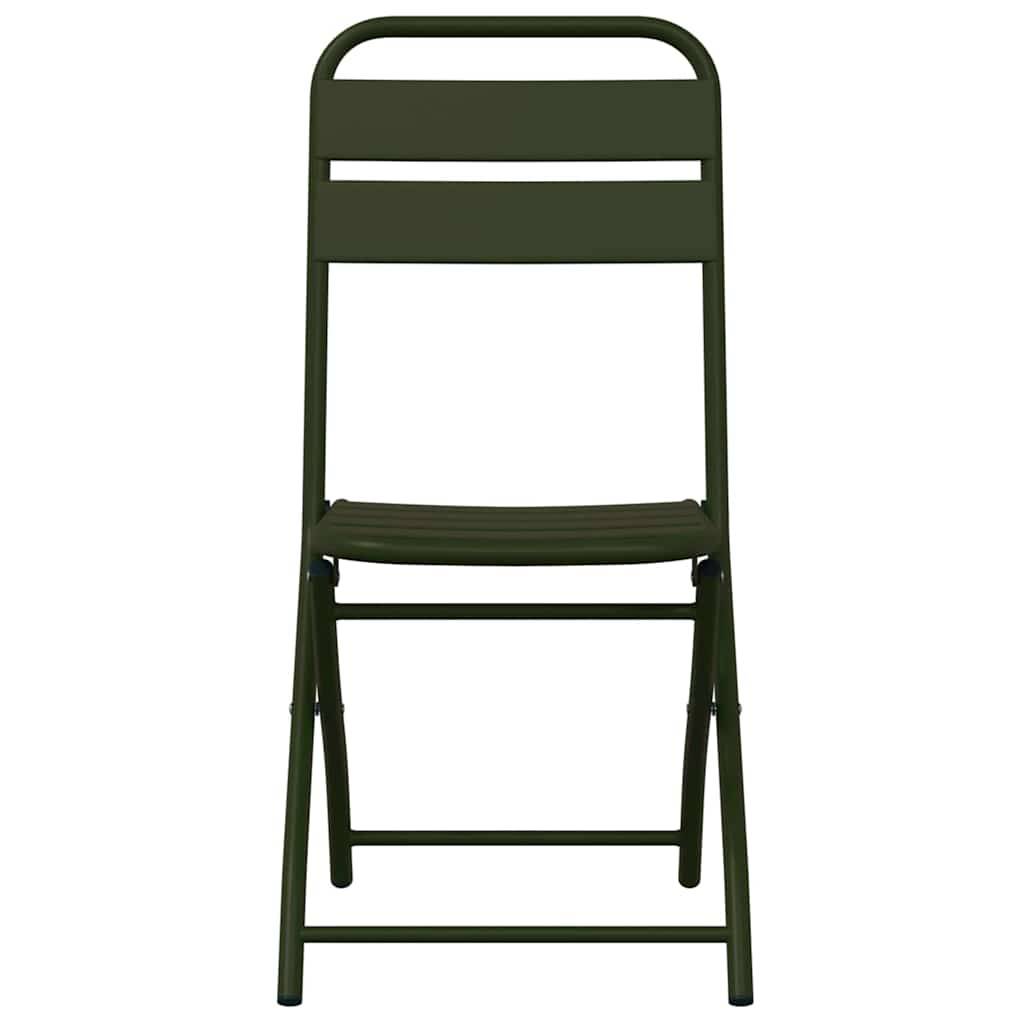 Prolenta Premium - Chaises de jardin acier vert  42 x 52 x 82 cm  - Prolenta premium p375.5 - Image 5