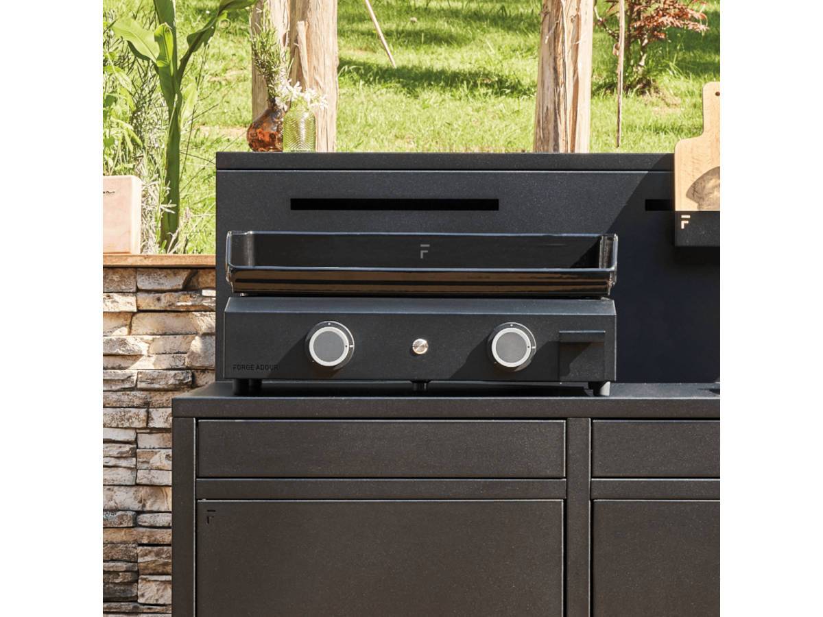 Forge Adour - Plancha Forge Adour Plancha Origin Gaz 60 Chassis Acier Noir - Image 3