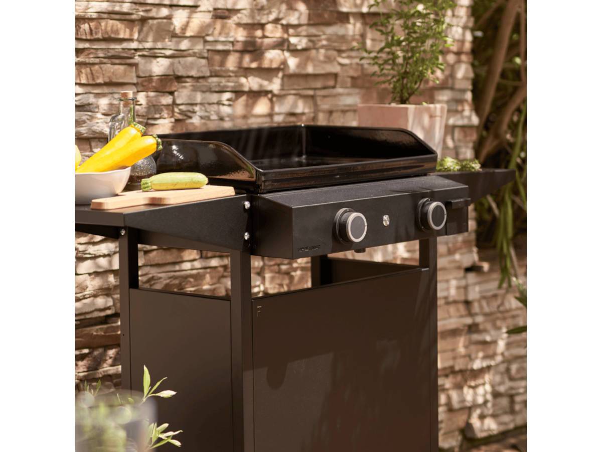 Forge Adour - Plancha Forge Adour Plancha Origin Gaz 60 Chassis Acier Noir - Image 5