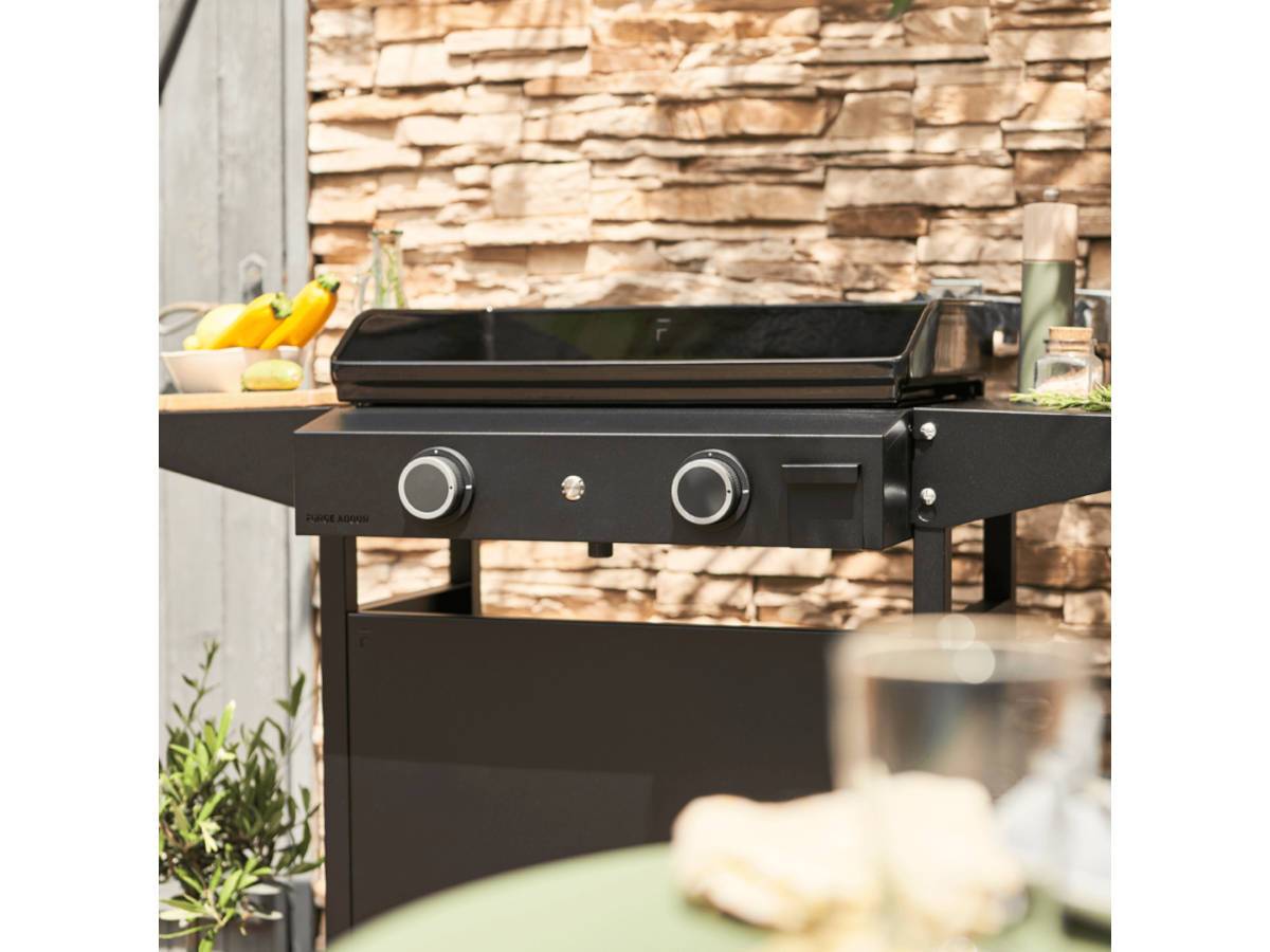 Forge Adour - Plancha Forge Adour Plancha Origin Gaz 60 Chassis Acier Noir - Image 4