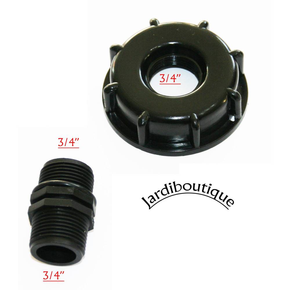 Fitt - Raccord Pvc S60x6 taraudé 3/4 (20/27) pour cuve ibc 1000 litres - Image 3