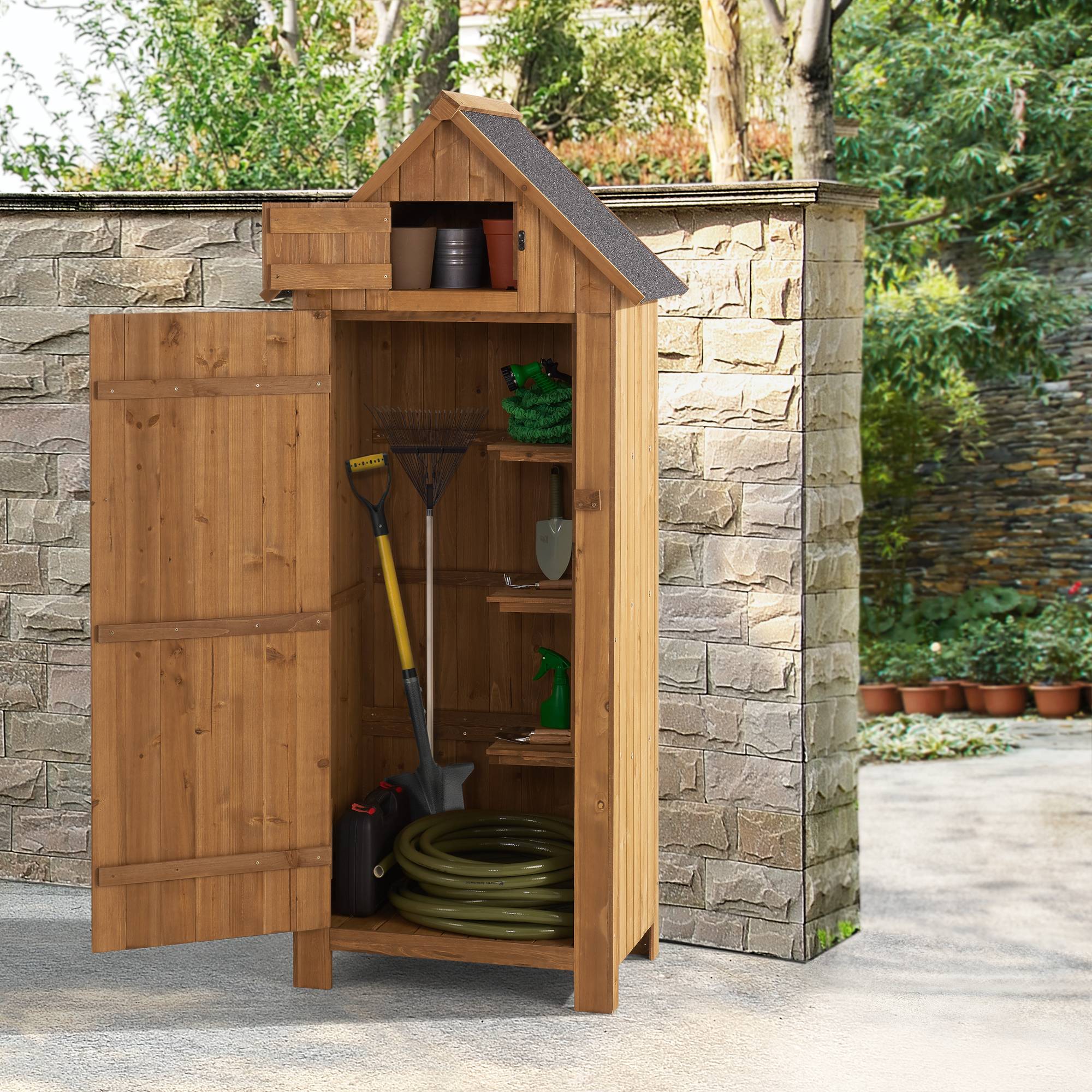Abri de Jardin à Toit Bitumé Ottrott Range-Bûches en Bois 179 x 77 x 54 cm [en.casa] - Image 2