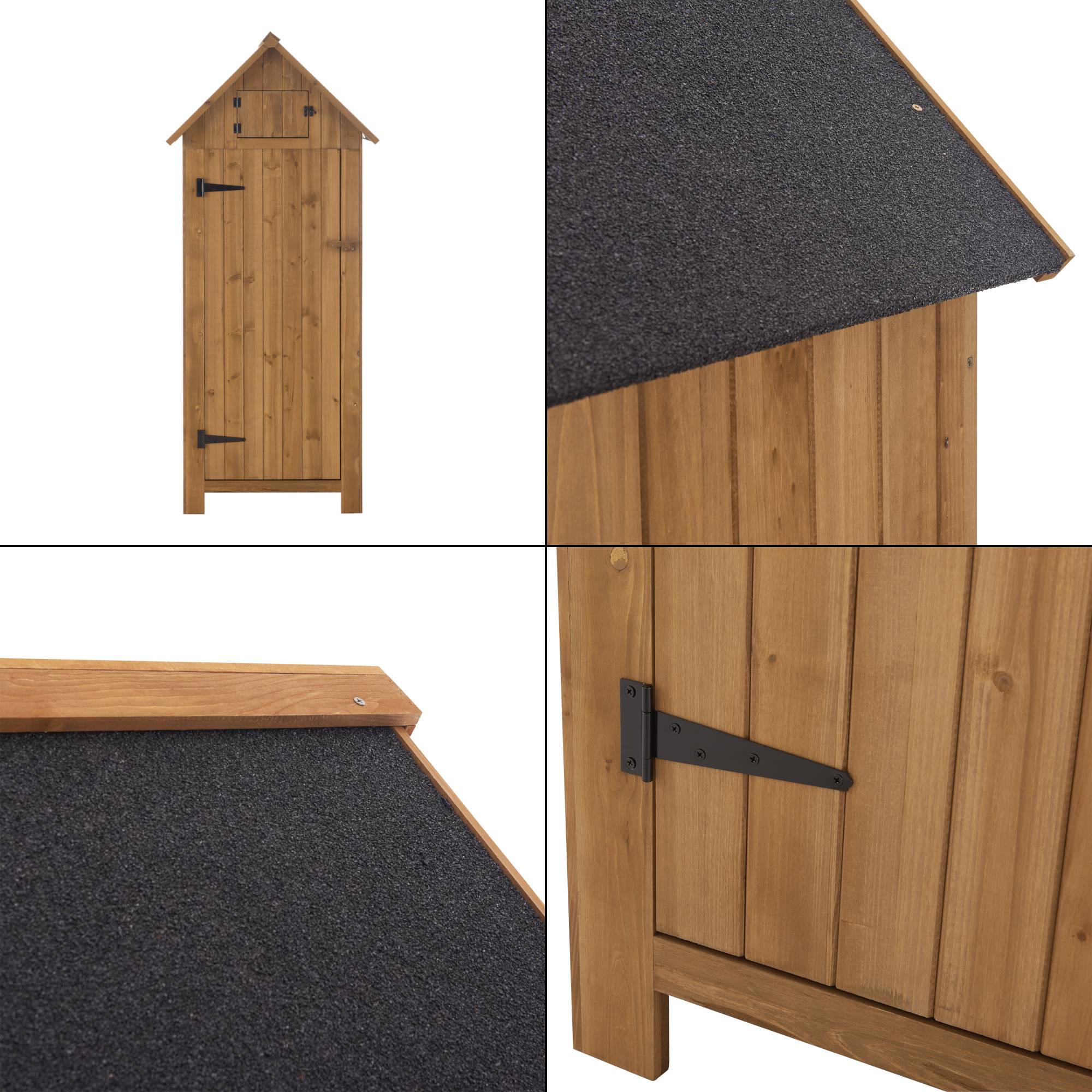 Abri de Jardin à Toit Bitumé Ottrott Range-Bûches en Bois 179 x 77 x 54 cm [en.casa] - Image 6