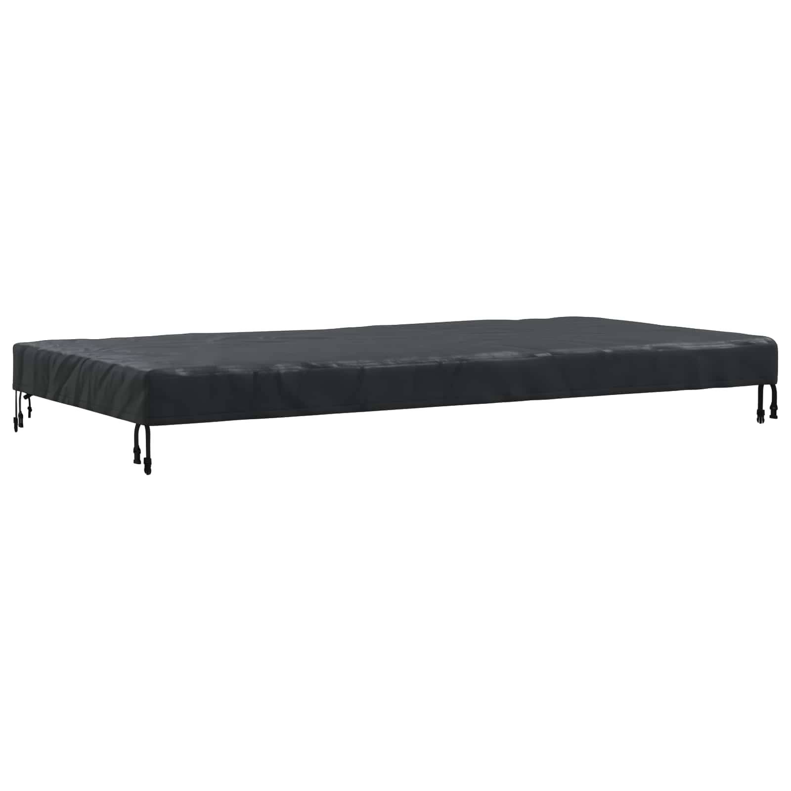 Housse de table tissu noir 202 x 102 x 15 cm, Poids:0.45kg - PANGIVO - Image 2