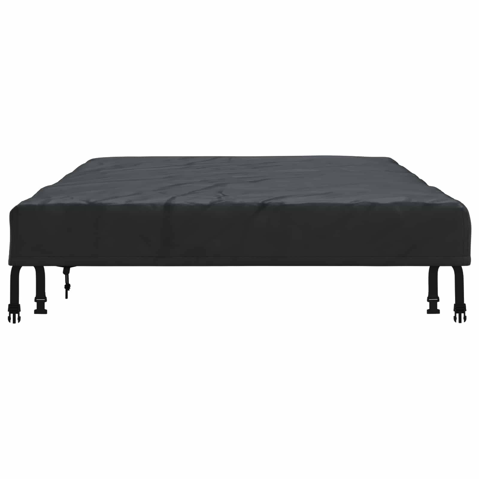 Housse de table tissu noir 202 x 102 x 15 cm, Poids:0.45kg - PANGIVO - Image 7