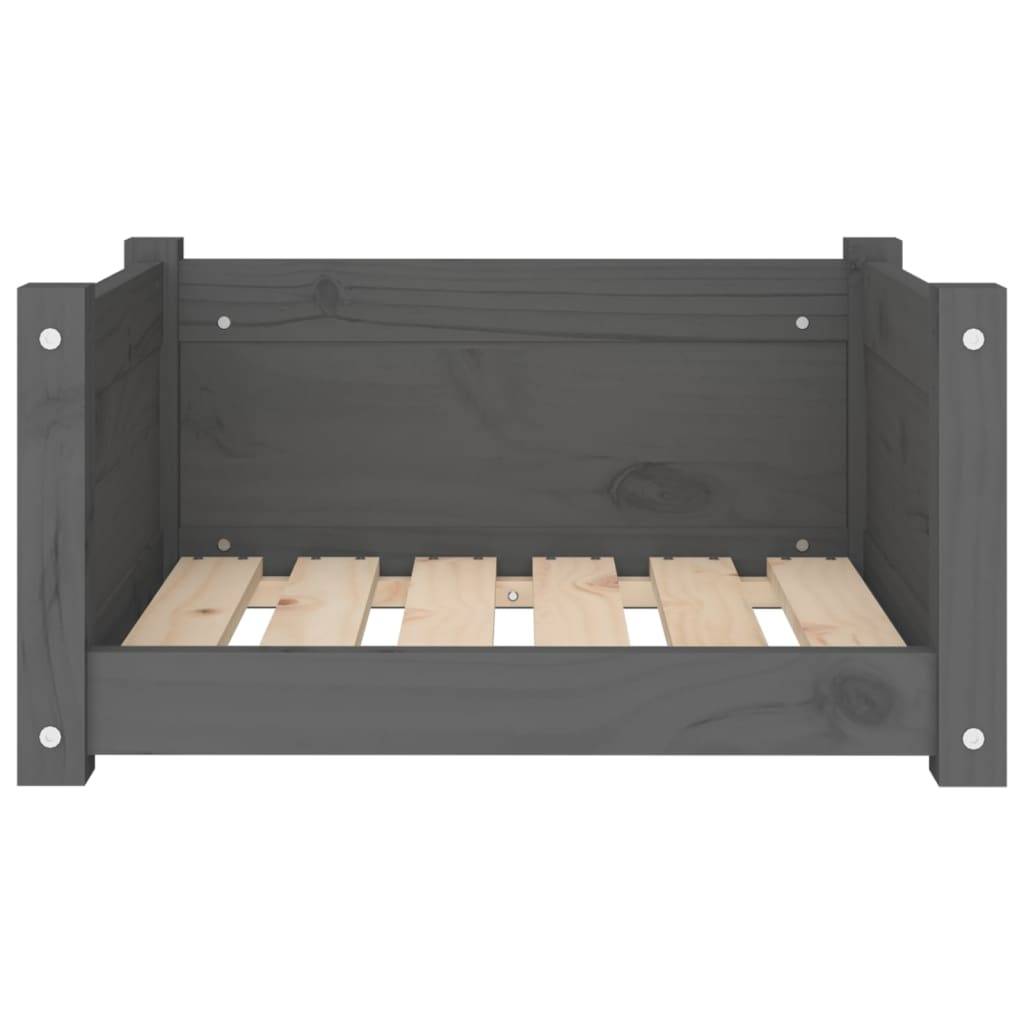 Vidaxl - Lit pour chien Gris 55,5x45,5x28 cm Bois massif de pin vidaXL 821444 - Image 6