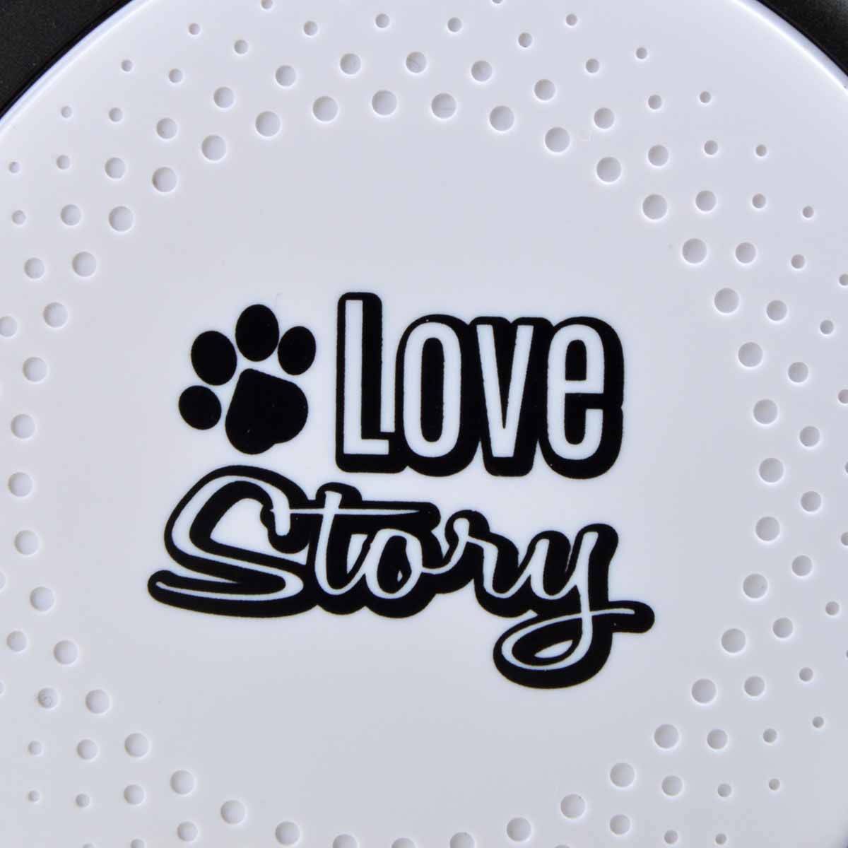 Love Story - Laisse Rétractable Chien "Lumière LED" 19cm Noir - Image 7