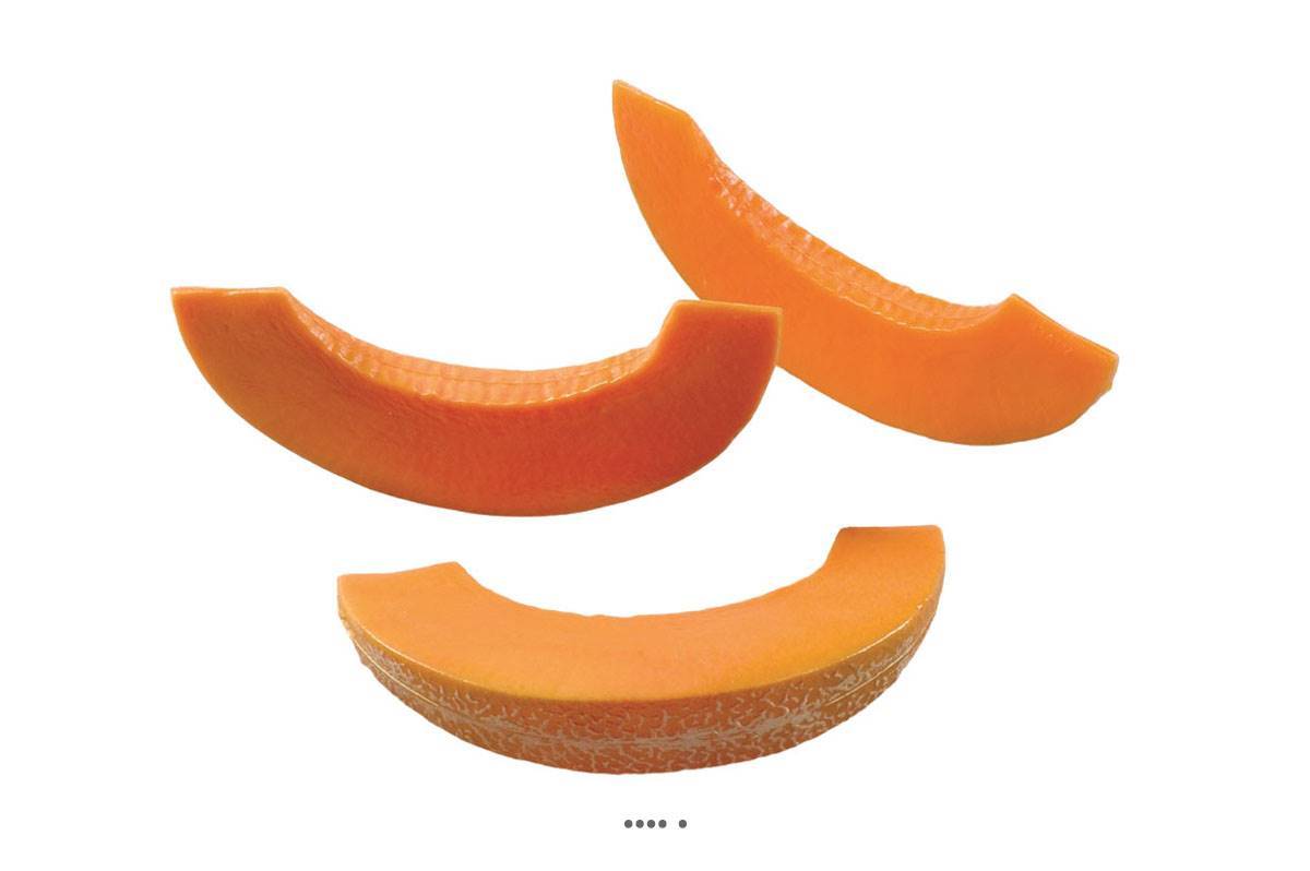 Artificielles - Tranches de Melon artificiel en lot de 3 Plastique soufflé L 180x40 mm - Image 1