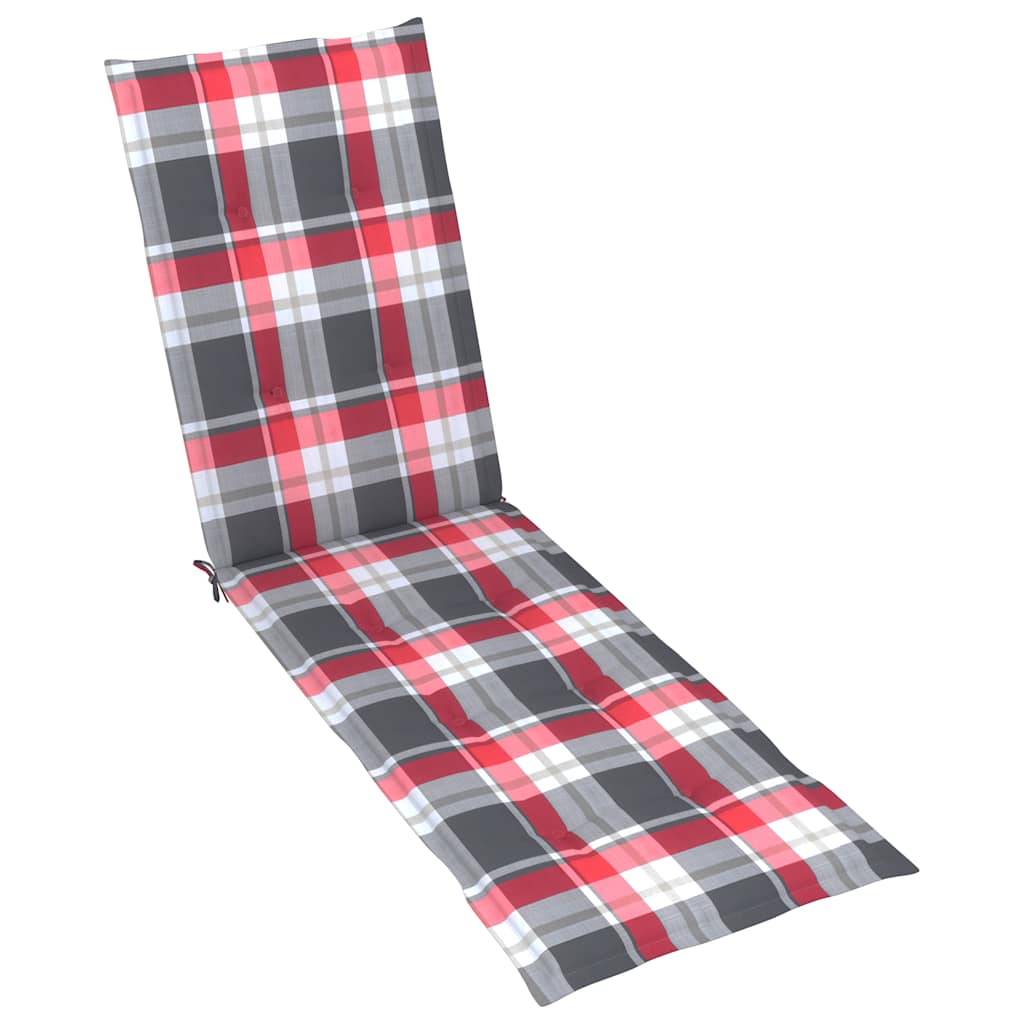 Chaise longue | Transat | Bain de soleil d'extérieur repose-pied et coussin Acacia solide - Image 7