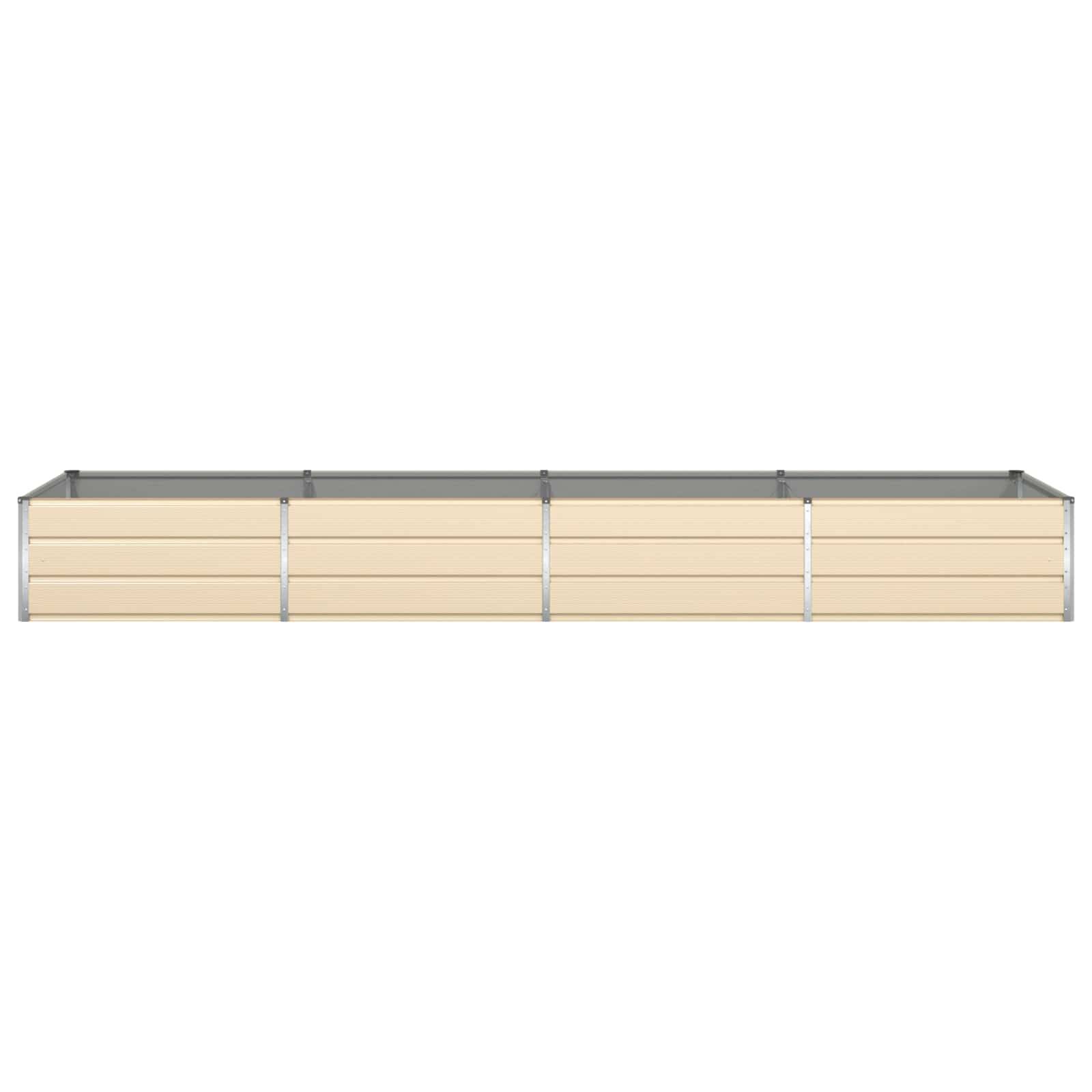 Bac de Plantation Géant Acier Galvanisé 385x100x45 cm Ivoire - ComfortXL Outdoor Living - Image 5