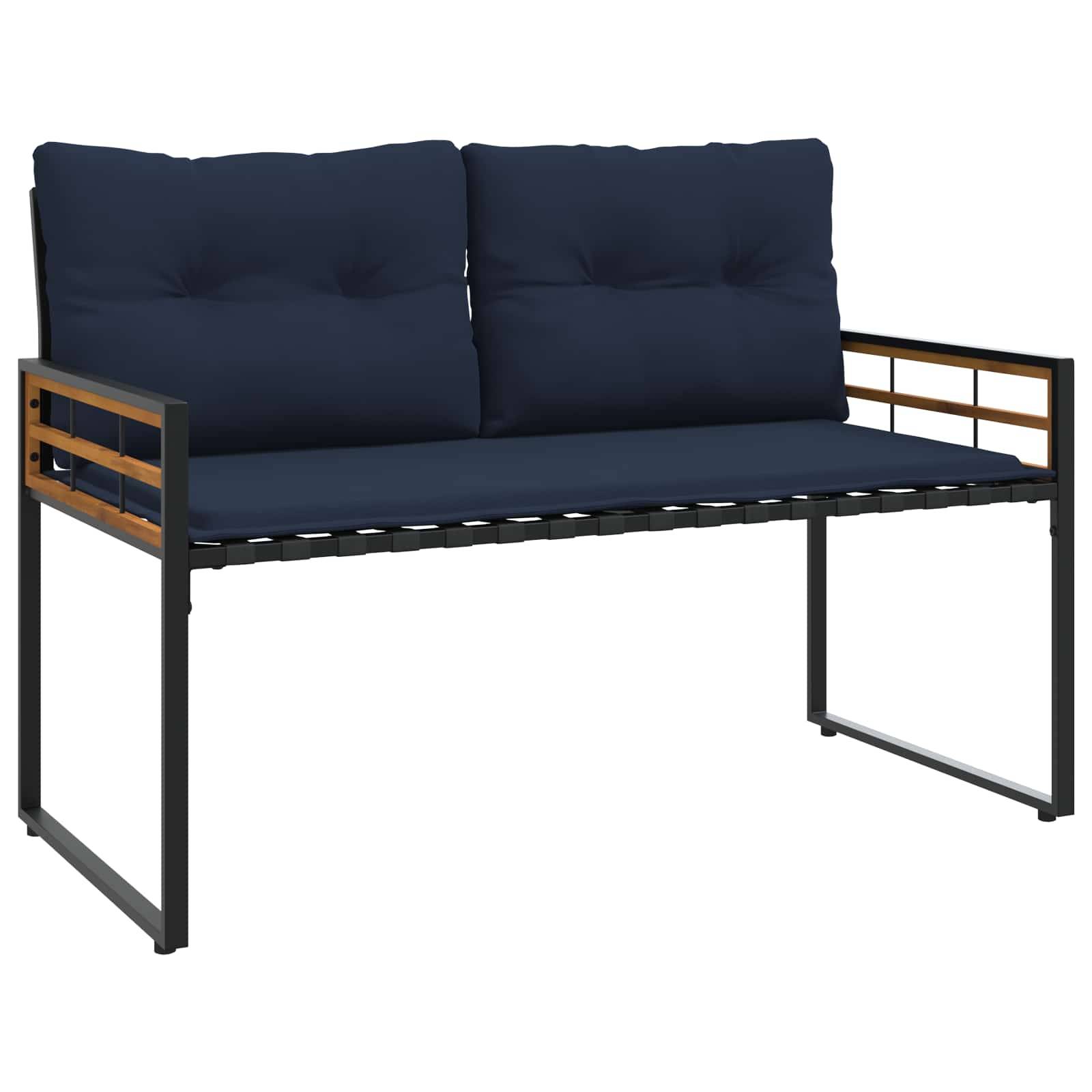 Vidaxl - Ensemble de meubles d'extérieur avec coussin 4 pcs Bleu marine vidaXL 42026929 - Image 8