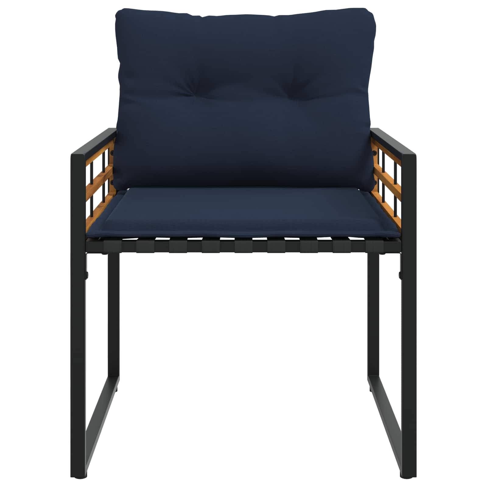 Vidaxl - Ensemble de meubles d'extérieur avec coussin 4 pcs Bleu marine vidaXL 42026929 - Image 9
