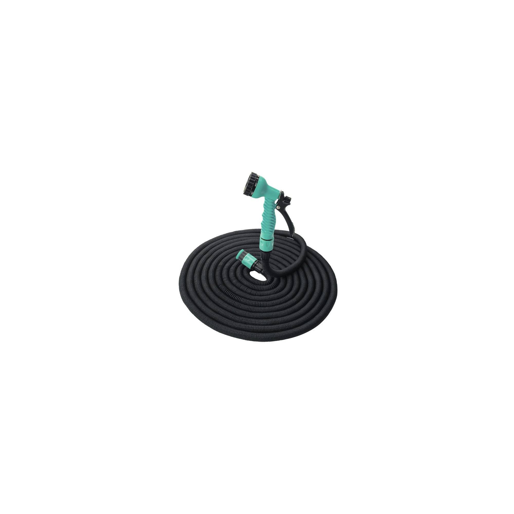 Tuyau d'arrosage extensible - Suan - Kit complet avec accessoires - Longueur : 7,5 à 22,5 mètres - Image 1