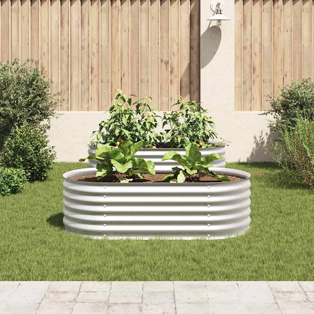 Prolenta Premium - Jardinière acier argent  160 x 80 x 44 cm  - Prolenta premium p366.9 - Image 3