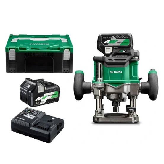 Défonceuse pince 12mm 2x36V 2,5Ah MV Brushless Hikoki M3612DAWPZ Vit variables, en coffret Hitcase Prof fraisage 50 mm Hikoki - Image 1