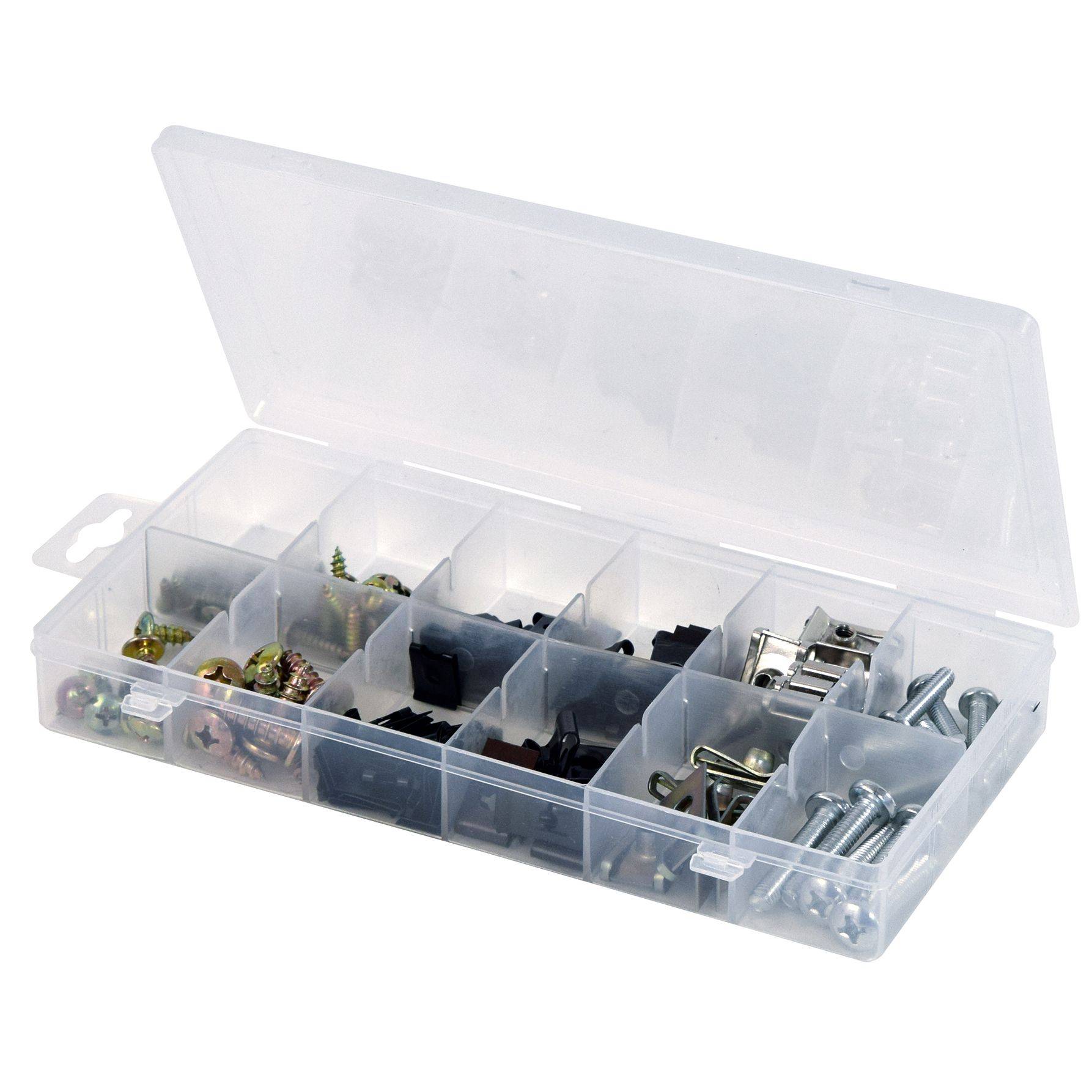 Coffret clips écrous métalliques 170pcs - Image 1