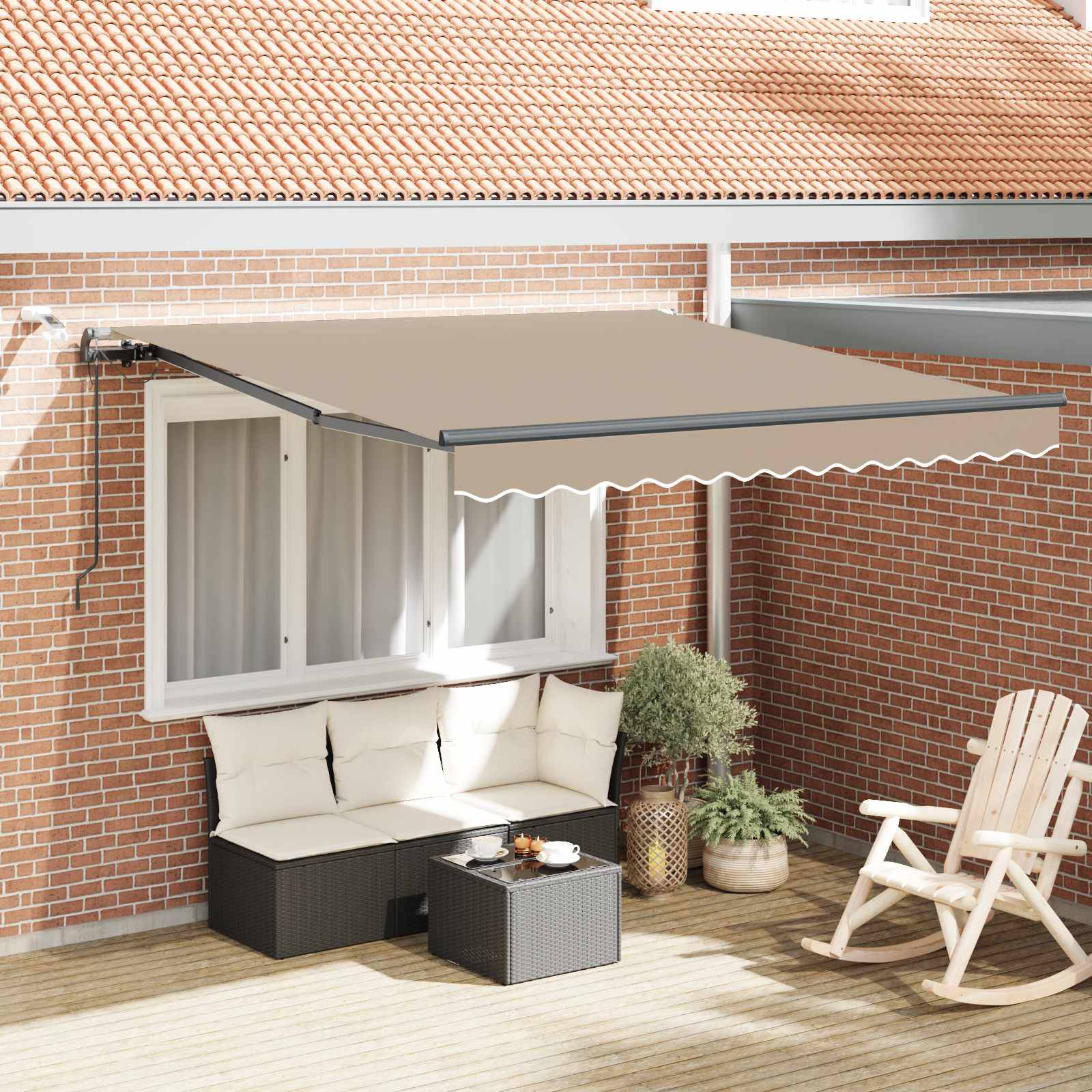 Prolenta Premium - Store banne aluminium thermolaqué beige 280 x 20 cm - Prolenta premium p3335.4 - Image 1