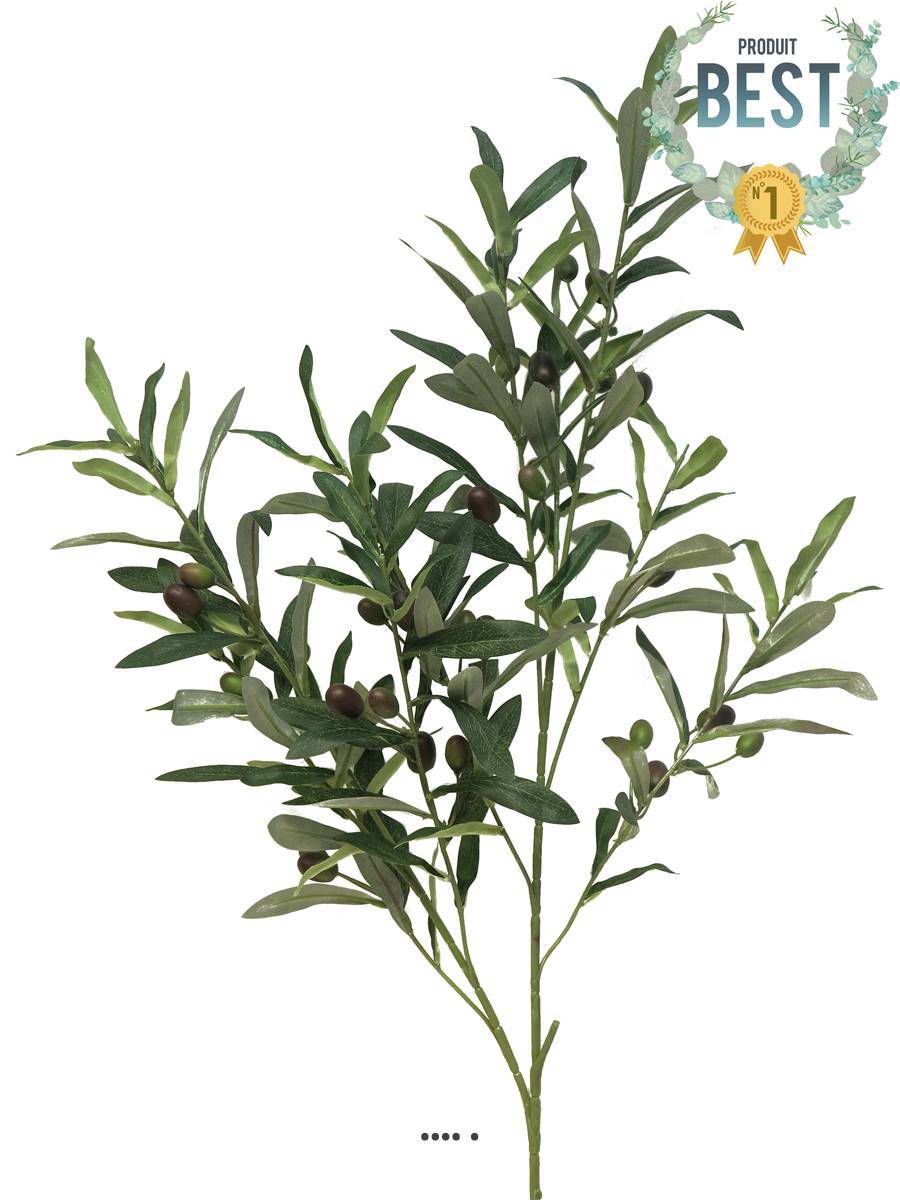 Branche d&rsquo;olivier artificielle, grande taille, H 101 cm - BEST - Image 1