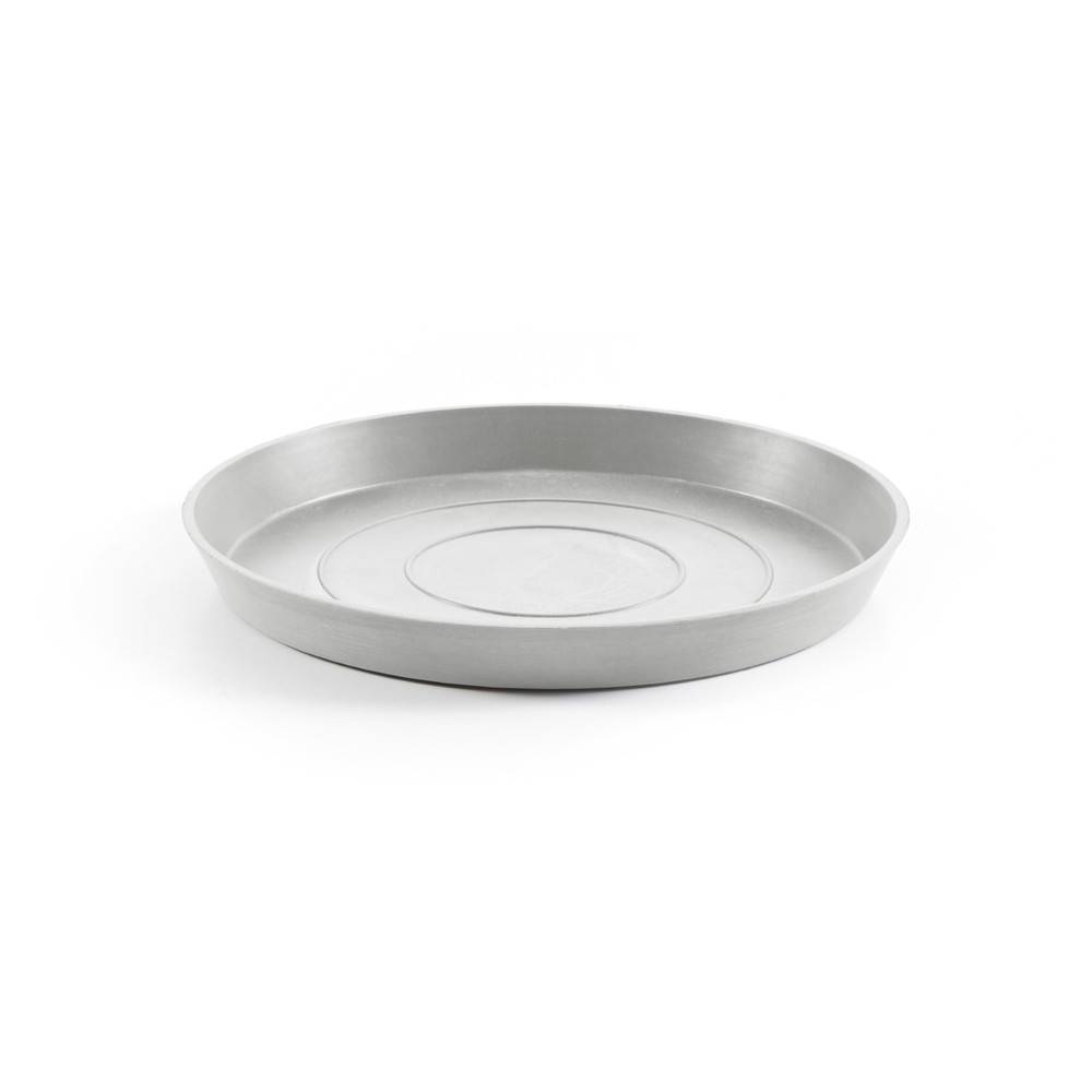 Ecopots - Soucoupe Round 30 Blanc Gris - Ø 28,7 x H. 3 cm ECOPOTS