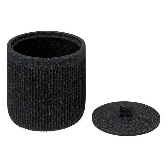 Pot à Coton Design "Onyx" 9cm Gris Ardoise - Image 2