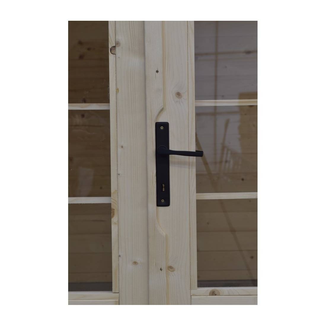 Altanka - Abri de jardin en bois - 16m2 - 4x4m - Ep. 40mm - Couleur: naturel - DOM371 - ALTANKA - Image 6