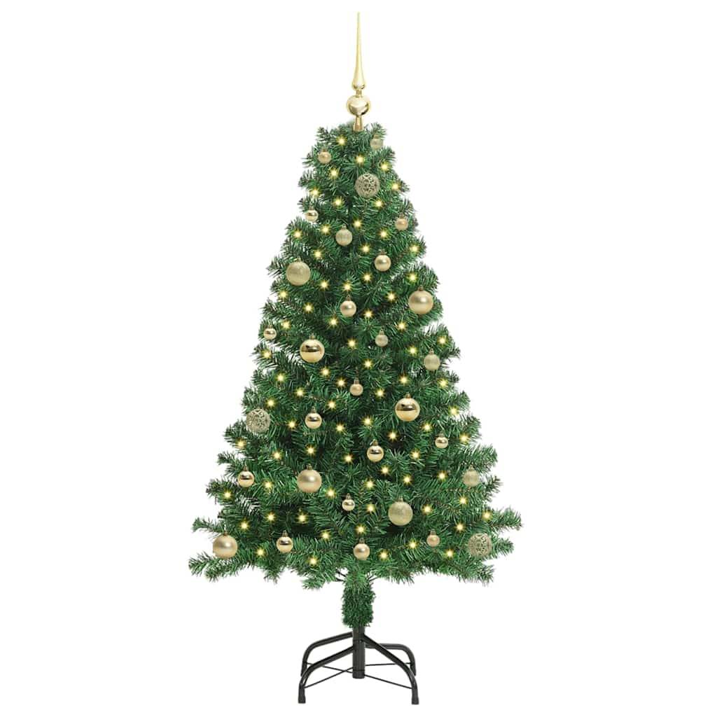 Sapin de Noël Lumineux 150 cm, Guirlande 150 LED et Décorations Incluses – ComfortXL Outdoor Living - Image 3