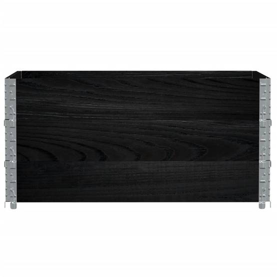 Jardinière bois de pin noir 120 x 80 x 60.5 cm - PANGIVO - Image 3