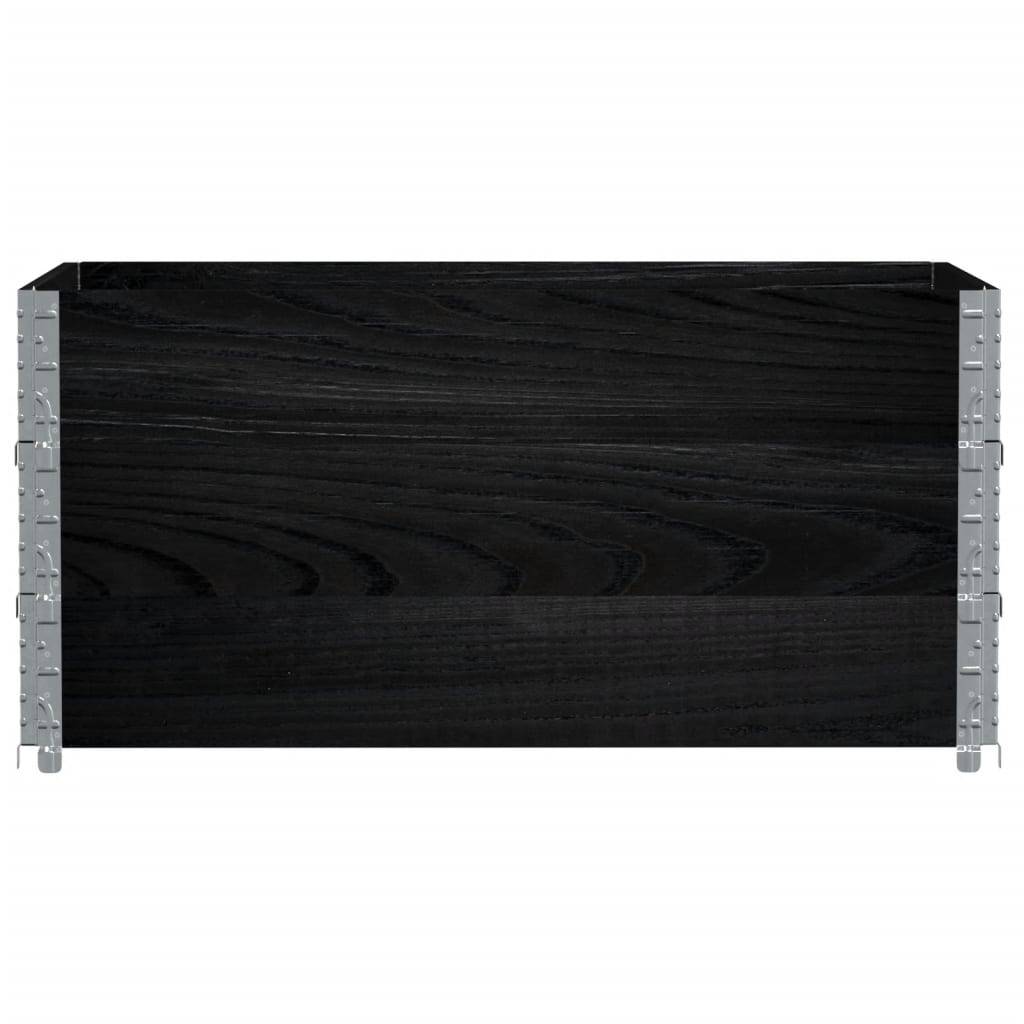 Jardinière bois de pin noir 120 x 80 x 60.5 cm - PANGIVO - Image 3