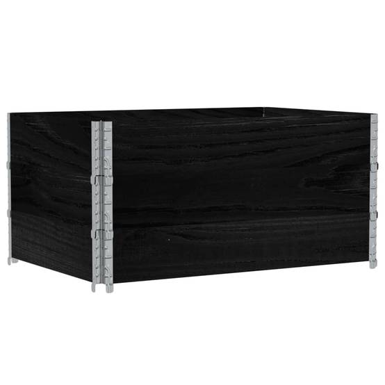 Jardinière bois de pin noir 120 x 80 x 60.5 cm - PANGIVO - Image 5