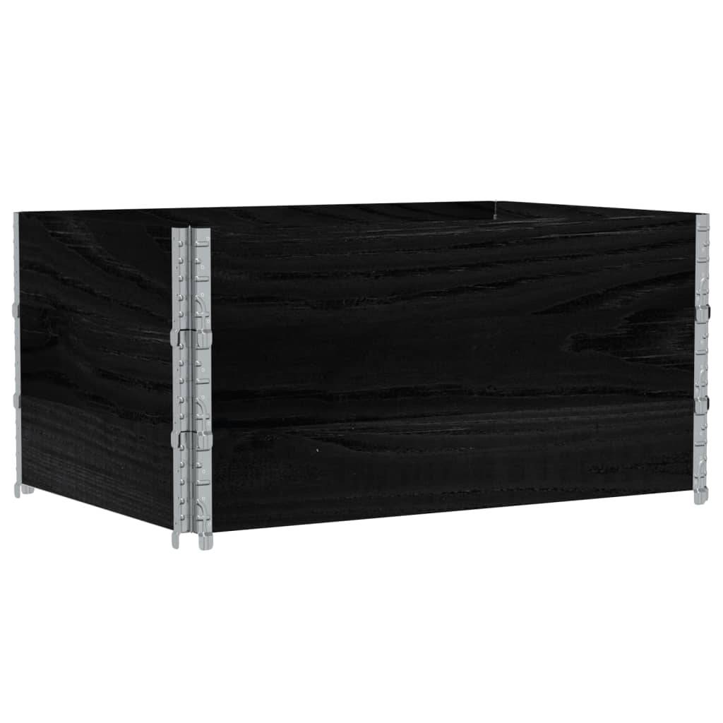 Jardinière bois de pin noir 120 x 80 x 60.5 cm - PANGIVO - Image 5