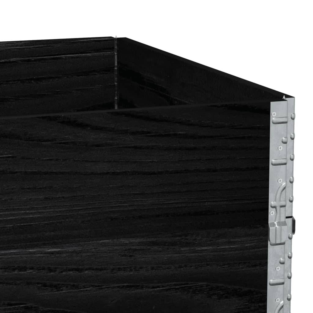 Jardinière bois de pin noir 120 x 80 x 60.5 cm - PANGIVO - Image 7