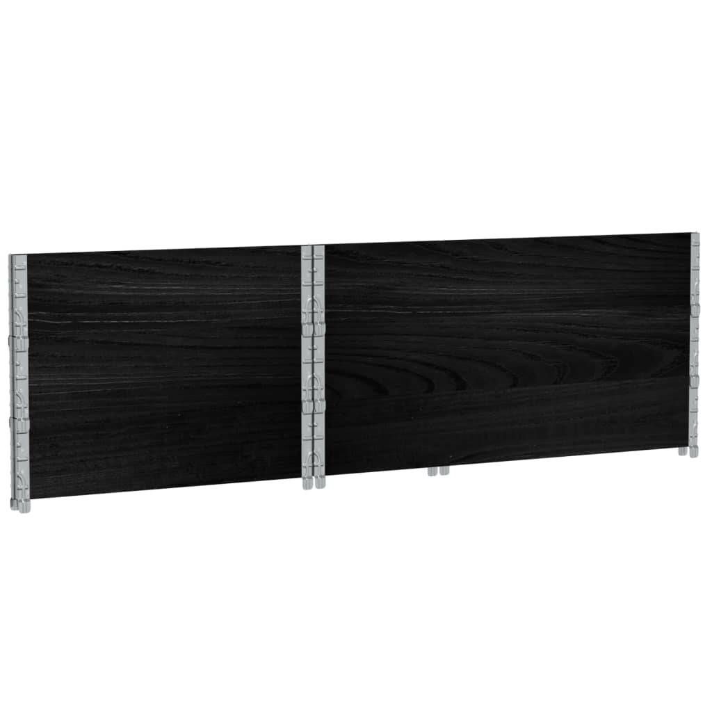 Jardinière bois de pin noir 120 x 80 x 60.5 cm - PANGIVO - Image 6