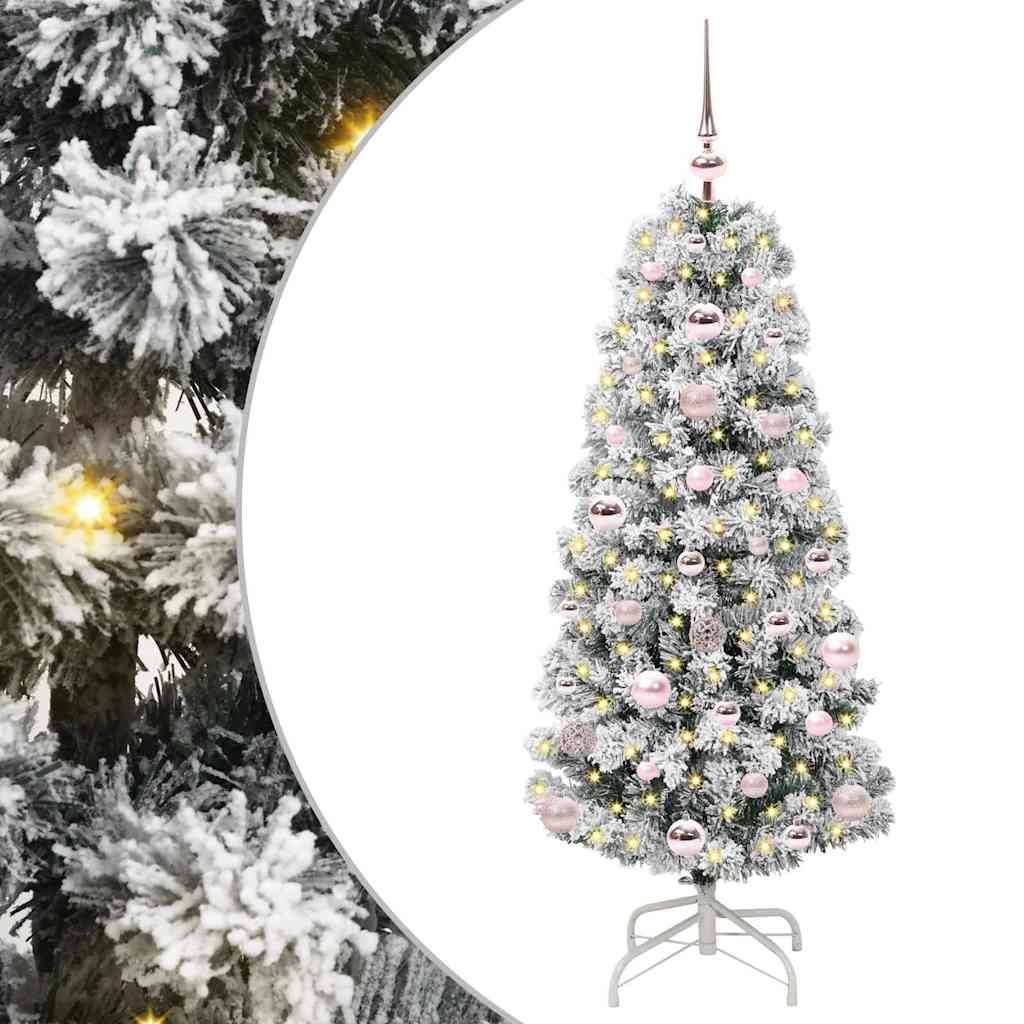 ComfortXL - Petit Sapin de Noël Artificiel 120 cm Lumineux, Pack Complet Déco avec 61 Boules et Cimier – ComfortXL Outdoor Living - Image 2