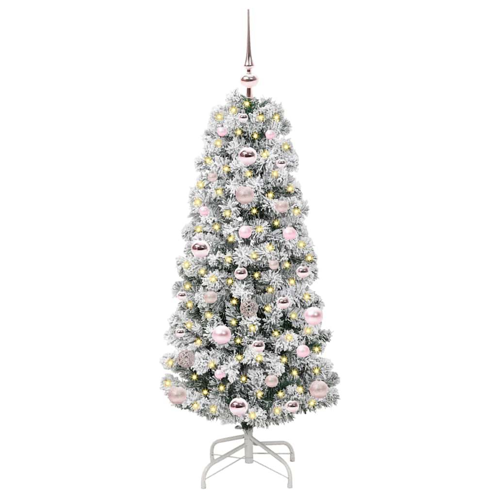 ComfortXL - Petit Sapin de Noël Artificiel 120 cm Lumineux, Pack Complet Déco avec 61 Boules et Cimier – ComfortXL Outdoor Living - Image 3