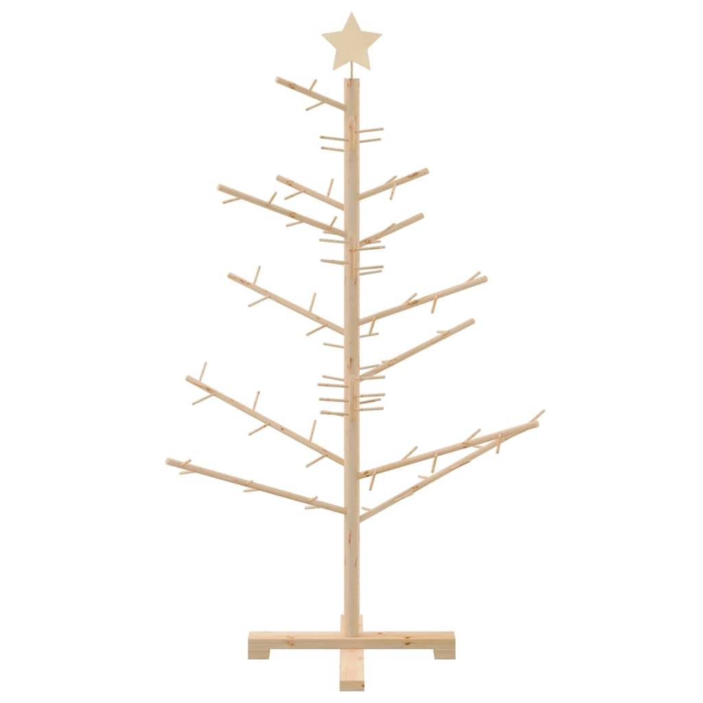 Maison Chic - Sapin de Noël | Arbre de Noël en bois Naturel 125 cm Bois massif en pin Maison Chic - Image 5