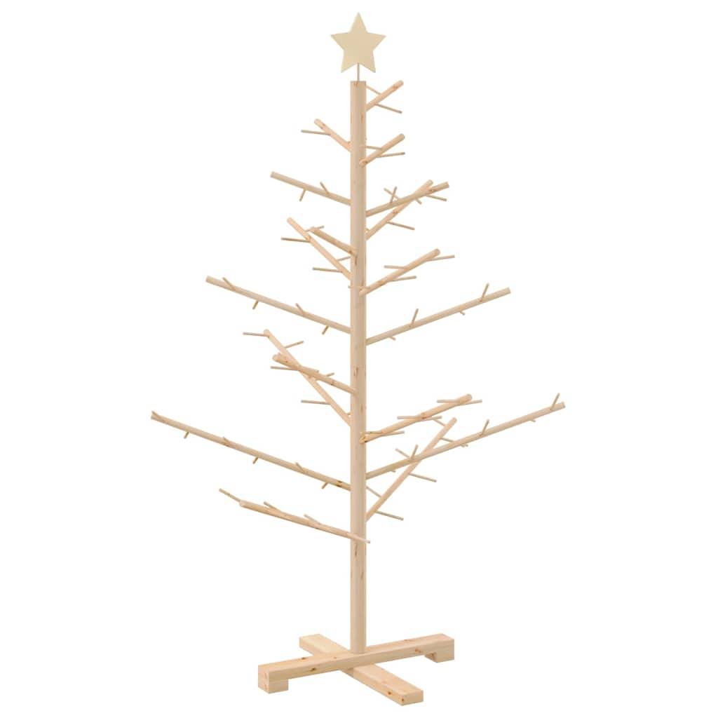 Maison Chic - Sapin de Noël | Arbre de Noël en bois Naturel 125 cm Bois massif en pin Maison Chic - Image 7