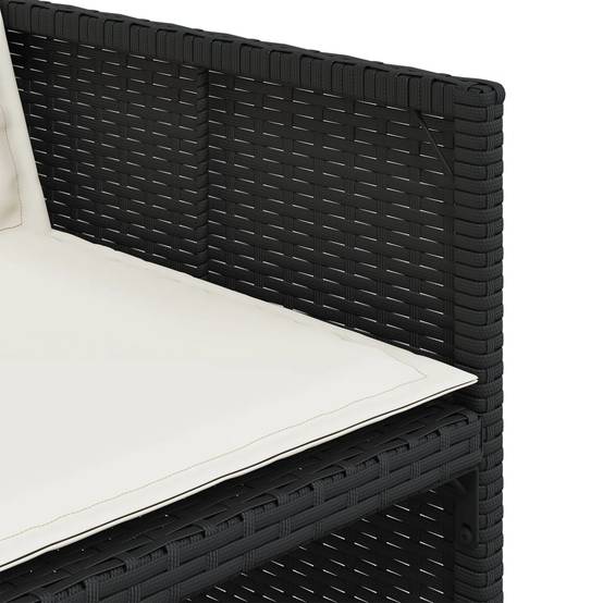 Ensemble Table et Chaises de Jardin 8 Places, Salon Repas Encastrable Résine Tressée et Bois d'Acacia – ComfortXL Outdoor Living - Image 9