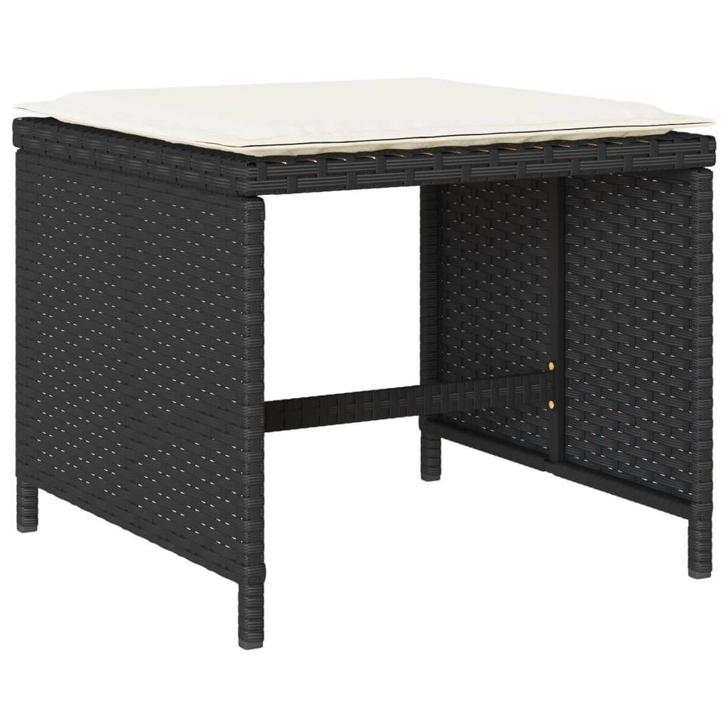 Ensemble Table et Chaises de Jardin 8 Places, Salon Repas Encastrable Résine Tressée et Bois d'Acacia – ComfortXL Outdoor Living - Image 6