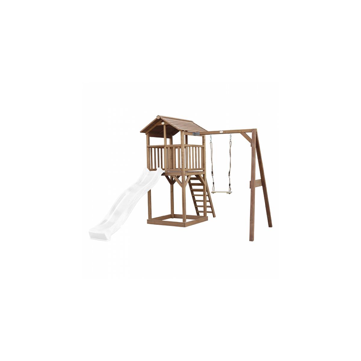 Tour de Jeu AXI Beach Tower avec Balançoire et Toboggan Blanc - Amusement Sécurisé pour Enfants - Image 1