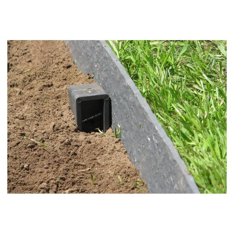 Piquet Ecolat pour bordure de jardin (Ecopic, lot de 10) - Gris 38 cm - ECOO - Image 3