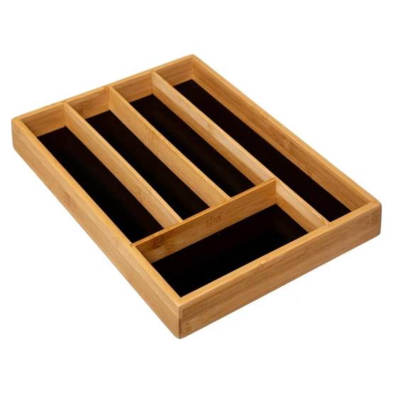 Range-Couverts "Blackbamboo" 34cm Naturel & Noir