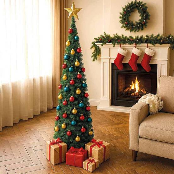 Sapin de Noël artificiel vert pop up SlimTree 180 cm 180 cm Vert - Image 7