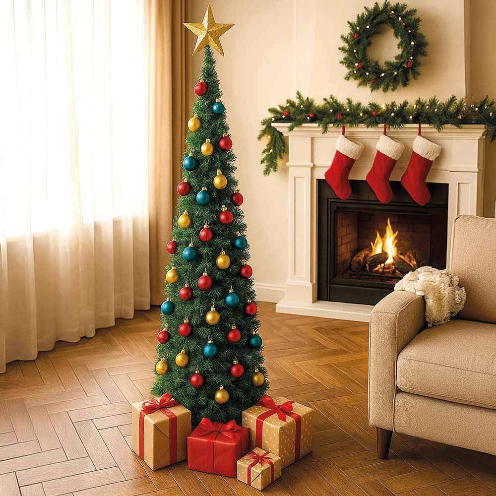 Sapin de Noël artificiel vert pop up SlimTree 180 cm 180 cm Vert - Image 7