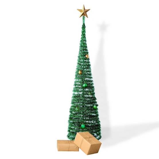 Sapin de Noël artificiel vert pop up SlimTree 180 cm 180 cm Vert - Image 2
